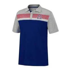 Men's Colosseum Navy/Heathered Gray Arizona Wildcats Caddie Polo -Deals Arizona Wildcats Store DSCO1148312751 1320 ALT2