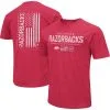 Colosseum Men's Heather Cardinal Arkansas Razorbacks OHT Military Appreciation Flag 2.0 T-Shirt -Deals Arizona Wildcats Store DSCO1148313065 4633