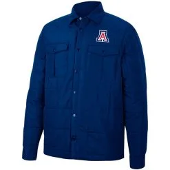 Colosseum Men's Navy Arizona Wildcats Detonate Quilted Full-Snap Jacket -Deals Arizona Wildcats Store DSCO1148314132 1320 ALT2