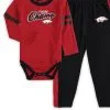 Outerstuff Infant Cardinal/Black Arkansas Razorbacks Little Kicker Long Sleeve Bodysuit And Sweatpants Set -Deals Arizona Wildcats Store DSCO1148314987 EH7S