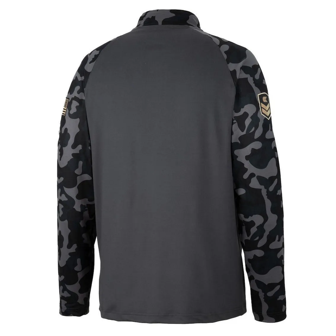 Colosseum Men's Charcoal Arkansas Razorbacks OHT Military Appreciation Long Range Raglan Quarter-Zip Jacket 6 Colosseum Men's Charcoal Arkansas Razorbacks OHT Military Appreciation Long Range Raglan Quarter-Zip Jacket - Image 4