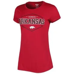 Concepts Sport Women's Cardinal/Gray Arkansas Razorbacks Badge T-Shirt & Flannel Pants Sleep Set -Deals Arizona Wildcats Store DSCO1148318292 4633 ALT2