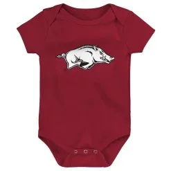 Outerstuff Newborn & Infant Cardinal/Black/Heathered Gray Arkansas Razorbacks 3-Pack Game On Bodysuit Set -Deals Arizona Wildcats Store DSCO1148318552 EH7S ALT2