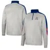 Colosseum Men's Gray/Navy Arizona Wildcats Bushwood Fleece Quarter-Zip Jacket -Deals Arizona Wildcats Store DSCO1148319387 1927
