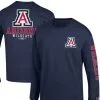 Men's Champion Navy Arizona Wildcats Team Stack Long Sleeve T-Shirt -Deals Arizona Wildcats Store DSCO1148321036 1320