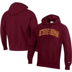 Men's Champion Maroon Bethune-Cookman Wildcats Tall Arch Pullover Hoodie -Deals Arizona Wildcats Store DSCO1148321471 2882 ALT1