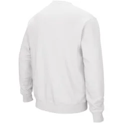 Men's Colosseum White Arkansas Razorbacks Arch & Logo Crew Neck Sweatshirt -Deals Arizona Wildcats Store DSCO1148322463 3550 ALT3