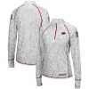 Colosseum Women's White Arkansas Razorbacks OHT Military Appreciation Officer Arctic Camo 1/4-Zip Jacket -Deals Arizona Wildcats Store DSCO1148325510 3550