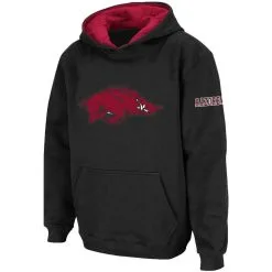Colosseum Youth Black Arkansas Razorbacks Big Logo Pullover Hoodie -Deals Arizona Wildcats Store DSCO1151103391 1007 ALT2