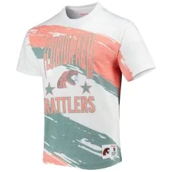Men's Mitchell & Ness White Florida A&M Rattlers Paintbrush Sublimated T-Shirt -Deals Arizona Wildcats Store DSCO1151103562 3550 ALT2