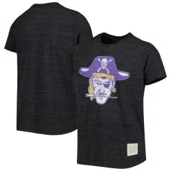 Original Retro Brand Youth Heather Black ECU Pirates Vault Tri-Blend T-Shirt
