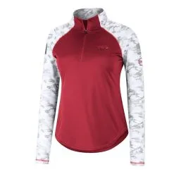 Women's Colosseum Cardinal Arkansas Razorbacks OHT Military Appreciation Flash Arctic Camo Raglan Quarter-Zip Jacket -Deals Arizona Wildcats Store DSCO1151957938 4633 ALT2