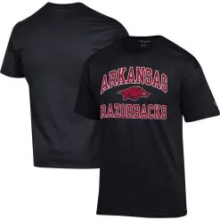 Champion Men's Black Arkansas Razorbacks High Motor T-Shirt