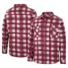 Colosseum Men's Cardinal/White Arkansas Razorbacks Ellis Plaid Full-Snap Shirt Jacket -Deals Arizona Wildcats Store DSCO1152433656 M9JC