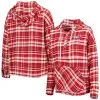 Women's Concepts Sport Cardinal Arkansas Razorbacks Mainstay Plaid Pullover Hoodie -Deals Arizona Wildcats Store DSCO1152705719 4633