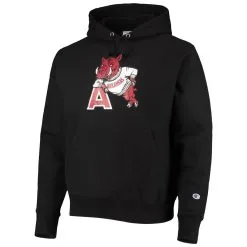 Champion Men's Black Arkansas Razorbacks Vault Logo Reverse Weave Pullover Hoodie -Deals Arizona Wildcats Store DSCO1153018743 1007 ALT2