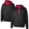 Colosseum Men's Black Arkansas Razorbacks Luge 3.0 Quarter-Zip Hoodie -Deals Arizona Wildcats Store DSCO1153019519 1007
