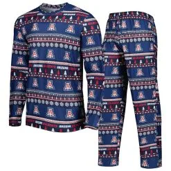 Men's Concepts Sport Navy Arizona Wildcats Swivel Long Sleeve T-Shirt & Pants Sleep Set -Deals Arizona Wildcats Store DSCO1153020395 1320 ALT1