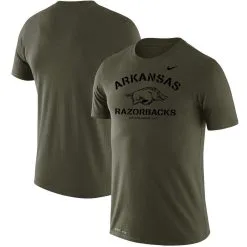 Nike Men's Olive Arkansas Razorbacks Stencil Arch Performance T-Shirt -Deals Arizona Wildcats Store DSCO1153146330 2068 ALT1
