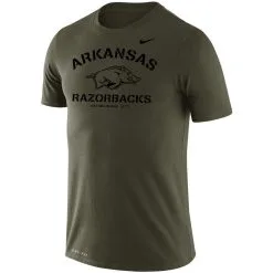Nike Men's Olive Arkansas Razorbacks Stencil Arch Performance T-Shirt -Deals Arizona Wildcats Store DSCO1153146330 2068 ALT2