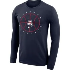 Nike Men's Navy Arizona Wildcats Basketball Icon Legend Performance Long Sleeve T-Shirt -Deals Arizona Wildcats Store DSCO1153403289 1320 ALT2