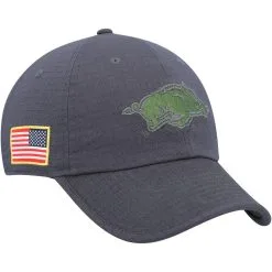 Nike Men's Charcoal Arkansas Razorbacks Veterans Day Tactical Heritage86 Performance Adjustable Hat