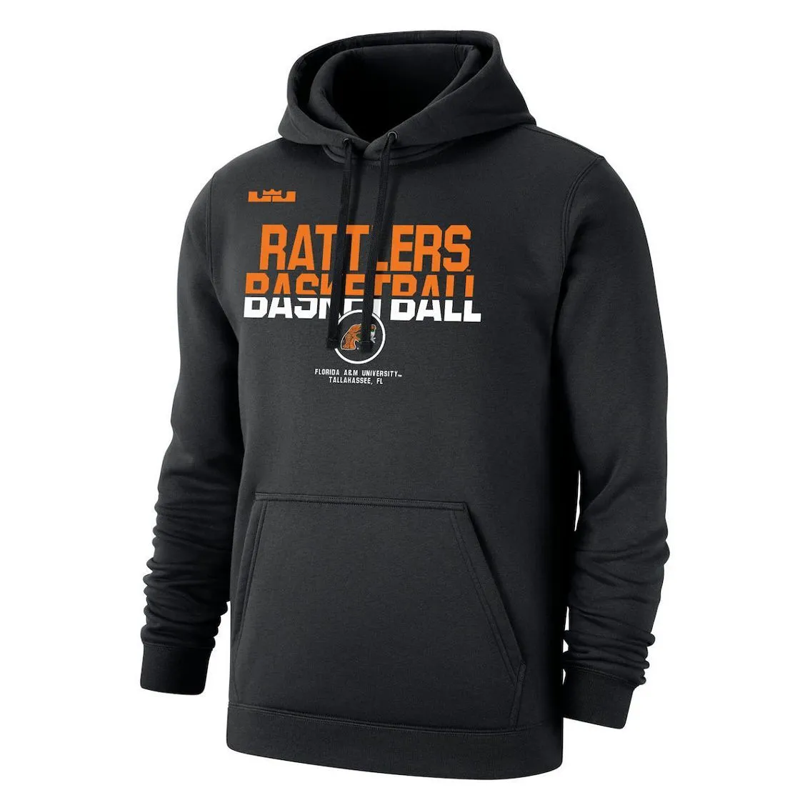 Nike X LeBron James Women's X LeBron James Black Florida A&M Rattlers Club Fleece Pullover Hoodie 5 Nike X LeBron James Women's X LeBron James Black Florida A&M Rattlers Club Fleece Pullover Hoodie - Image 3