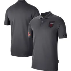 Nike Men's Anthracite Arkansas Razorbacks Victory Military Appreciation Performance Polo -Deals Arizona Wildcats Store DSCO1154723033 4096 ALT1