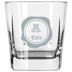 Logo Brands Arizona Wildcats 14oz. Frost Stamp Old Fashioned Glass