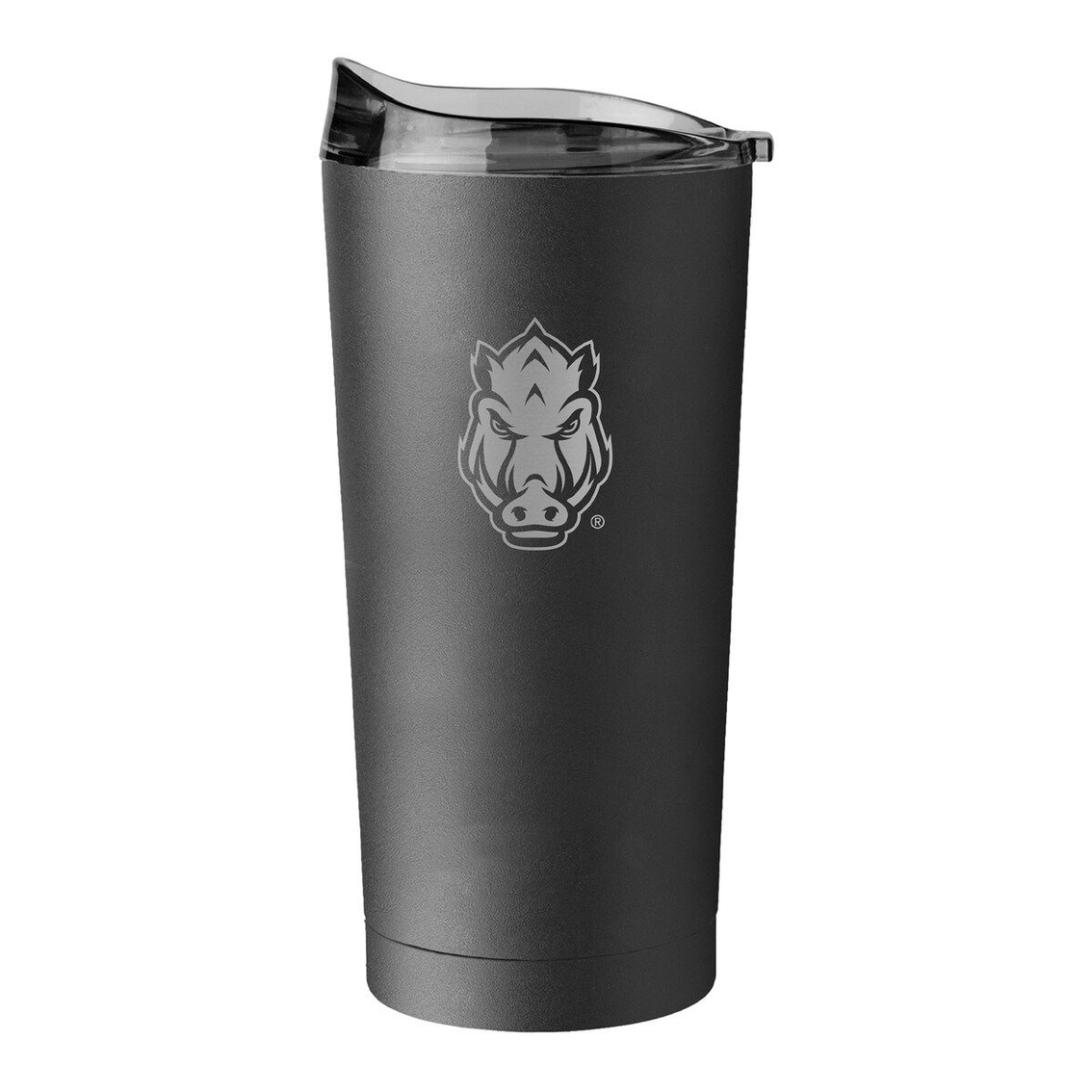 Logo Brands Arkansas Razorbacks 20oz. Black Powder Coat Tumbler 4 Logo Brands Arkansas Razorbacks 20oz. Black Powder Coat Tumbler - Image 2