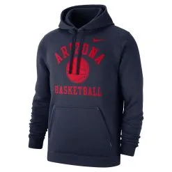 Nike Men's Navy Arizona Wildcats Basketball Club Fleece Pullover Hoodie -Deals Arizona Wildcats Store DSCO1155623206 1320 ALT2