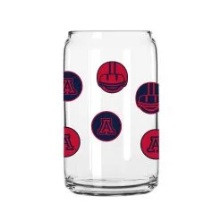 Logo Brands Arizona Wildcats 16oz. Smiley Can Glass