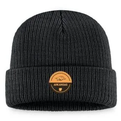 Men's Top Of The World Black Arkansas Razorbacks Elijah Cuffed Knit Hat