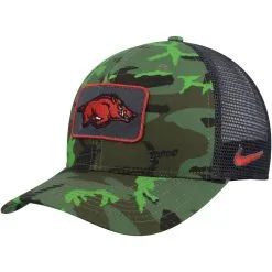 Nike Men's Camo/Black Arkansas Razorbacks Classic99 Veterans Day Trucker Snapback Hat -Deals Arizona Wildcats Store DSCO1157268979 4273 ALT3