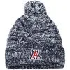 Zephyr Women's Navy/White Arizona Wildcats Tanja Cuffed Knit Hat With Pom
