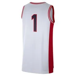 Nike Men's #1 White Arizona Wildcats Limited Retro Jersey -Deals Arizona Wildcats Store DSCO1157801056 3550 ALT3