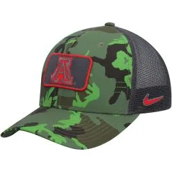 Nike Men's Camo/Black Arizona Wildcats Classic99 Veterans Day Trucker Snapback Hat -Deals Arizona Wildcats Store DSCO1158072923 4273 ALT3