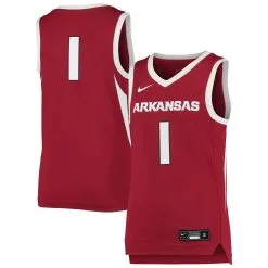 Nike Youth #1 Cardinal Arkansas Razorbacks Team Replica Basketball Jersey -Deals Arizona Wildcats Store DSCO1158093347 4633 ALT1