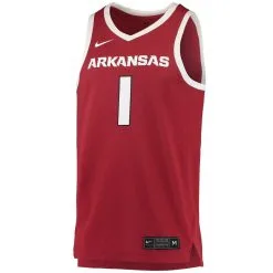 Nike Men's #1 Crimson Arkansas Razorbacks Replica Jersey -Deals Arizona Wildcats Store DSCO1158093404 2840 ALT2