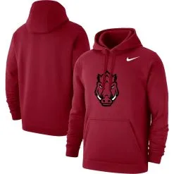 Nike Men's Cardinal Arkansas Razorbacks Logo Club Pullover Hoodie -Deals Arizona Wildcats Store DSCO1159236009 4633 ALT1