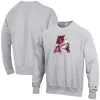 Champion Men's Heathered Gray Arkansas Razorbacks Vault Logo Reverse Weave Pullover Sweatshirt -Deals Arizona Wildcats Store DSCO1159385860 1927