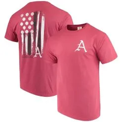 Image One Men's Cardinal Arkansas Razorbacks Baseball Flag Comfort Colors T-Shirt -Deals Arizona Wildcats Store DSCO1159709033 4633 ALT1