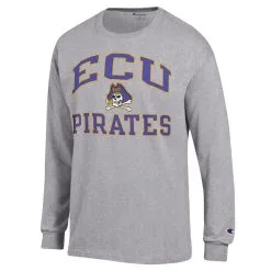 Champion Men's Heather Gray ECU Pirates High Motor Long Sleeve T-Shirt -Deals Arizona Wildcats Store DSCO1159713219 1927 ALT2