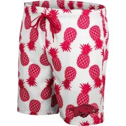 Colosseum Men's White/Cardinal Arkansas Razorbacks Pineapple Swim Shorts -Deals Arizona Wildcats Store DSCO1159718337 3550 ALT2