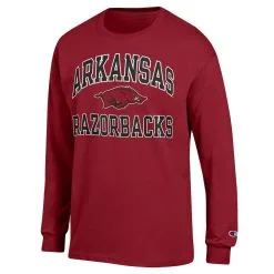 Champion Men's Cardinal Arkansas Razorbacks High Motor Long Sleeve T-Shirt -Deals Arizona Wildcats Store DSCO1159731929 4633 ALT2