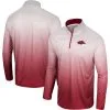 Colosseum Men's White/Cardinal Arkansas Razorbacks Laws Of Physics Quarter-Zip Windshirt -Deals Arizona Wildcats Store DSCO1159978041 3550