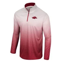 Colosseum Men's White/Cardinal Arkansas Razorbacks Laws Of Physics Quarter-Zip Windshirt -Deals Arizona Wildcats Store DSCO1159978041 3550 ALT2