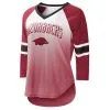 G-III 4Her By Carl Banks Women's White/Cardinal Arkansas Razorbacks Lead Off Ombre Raglan 3/4-Sleeve V-Neck T-Shirt 2 G-III 4Her By Carl Banks Women's White/Cardinal Arkansas Razorbacks Lead Off Ombre Raglan 3/4-Sleeve V-Neck T-Shirt -Deals Arizona Wildcats Store DSCO1160275826 3550