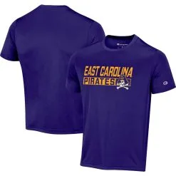 Champion Men's Purple ECU Pirates Impact Knockout T-Shirt