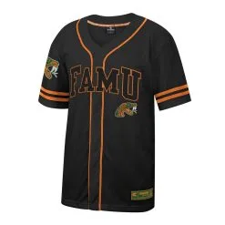 Colosseum Men's Black Florida A&M Rattlers Free Spirited Mesh Button-Up Baseball Jersey -Deals Arizona Wildcats Store DSCO1162025784 1007 ALT2